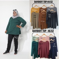 MissySuzy Plussize ~Plussize Tshirt Cotton Davidoff:44-52(2XL-6XL)| Tshirt Cotton Labuh Oval