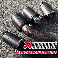 Tip Exhaust Akrapovic Carbon tailpipe with Stainless Steel Clip, Plug & Play Ekzos Kereta tip outlet