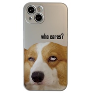 Funny Quirky White-Eyed Dog for Vivo X90 Phone Case X80/S19/Z5/S18 Minimalist X70pro +/60 Spoof T1X/