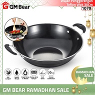 Gm Bear 30cm 1070 Frying Pan-Wok30Cm Teflon Frying Pan