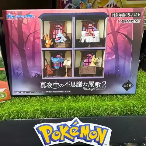 Re-Ment Pokemon Midnight Mystery House 2 Miniature Scene Collectible Action Model Blind Box Surprise