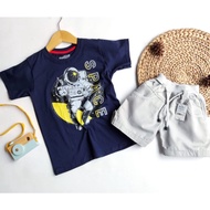 0-5 Years Old Boys Suit / Boys Suit navy Astronaut motif / Children's Clothes