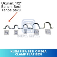 1/2 INCH OMEGA 0.5 Dim Iron Plate OCP Clamp
