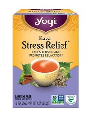 Yogi Organic Stress Relief Tea – Kava 有機 舒緩壓力草本茶 – 卡瓦醉椒味 1.07oz / 30g (16小包)【076950450301】