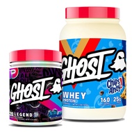 GHOST Bundles – Whey Protein Powder (Chips Ahoy!) & Legend All Out Pre-Workout (Blue Raspberry)
