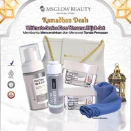 Ms Glow-Ramadhan Deals Paket Wajah Basic Free Umama Set Hijab-Terbatas Cleanser Viral Skincare Lengk