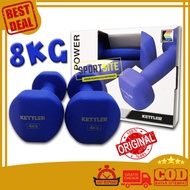 Kettler Dumbell Neoprene 8 kg (8kg / pair) Dumbbells Power Barbell Gymnastics Dumbbells Sports Weigh