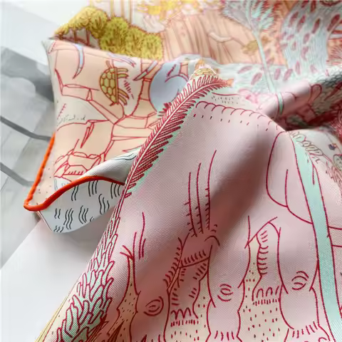 Heavyweight Double-side 100% Real Silk Scarf Square 88x88cm Big Multifunctional Pashmina Natural Mul