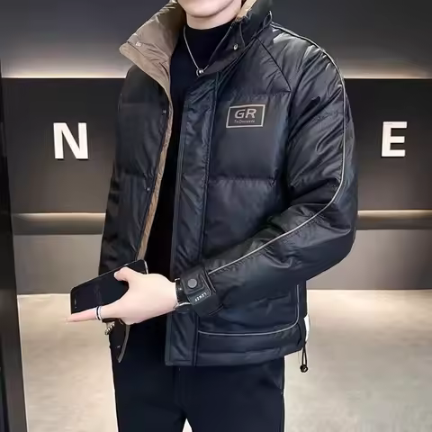 Men's Winter Down Jacket Premium Down Jacket 2025 Winter New Men's Thick Warm Standing Collar Jacket