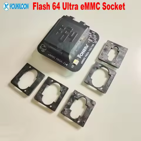 F64 Flash 64 Ultra EMMC FBGA 4 IN 1 Adapter Socket for Flash 64 ,Ultra ,Lite BOX