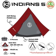 เต็นท์กระโจม K2 Indians5 เสา A SYSTEM อลูมิเนียม  เต็นท์แคมป์ปิ้ง รูปทรงหกเหลี่ยม ขนาด 5 คนนอน  เป็น