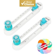 2pcs Round Cutter, Adjustable Circle Paper Cutter, 360° Rotating Cutting Tool, Diameter 0.79-7.87inc