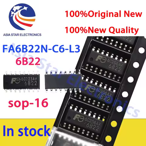 (2-5piece)100% New 6B22 FA6B22N FA6B22 FA6B22N-C6-L3 sop-16 Chipset