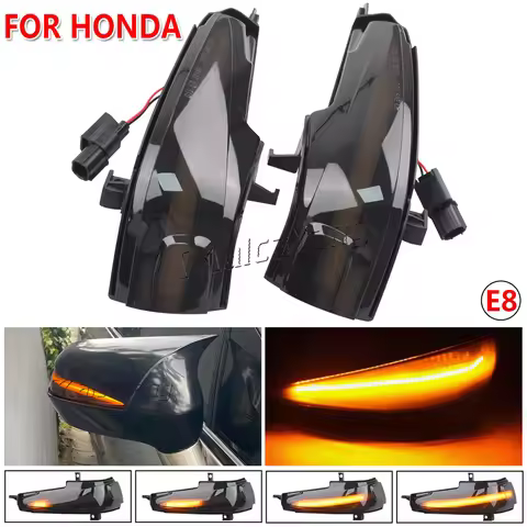 Dynamic Turn Signal LED Rearview Mirror Indicator Blinker Repeater Light For Honda Civic Mk8 Sedan F