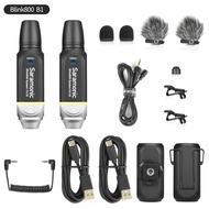 Sarasmonic Blink800 B1 ไมโครโฟนไร้สาย 5.8GHz Digital Microphone 3.5mm TRS เอาท์พุต สำหรับ มิกเซอร์ D