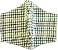 (0843-1) Unin Fiber, Made in Japan, Checkered Dobby Mask, Fashion Mask, Cloth Mask, Filter Pocket, G