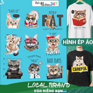 [Ironed, heat pressed image] Ironed Cat 9 image for children