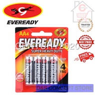 EVEREADY AA/AAA Battery Super Heavy Duty R6 Batteries 4pcs per card