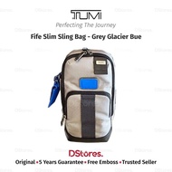TUMI Tas Selempang Fife Slim Sling Bag - Grey Glacier Bue