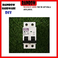 MAXGUARD MCB 2POLE 6KA 40A,63A