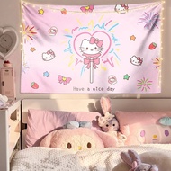 Tapestry Pink Cute Girly Personality Background Cloth Bedroom Wall Decoration No-Drill Tapestry Hang