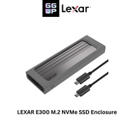 Lexar E300 M.2 NVMe SSD Enclosure Adapter, USB 3.2 Gen 2 (10Gbps), Compatible with M Key/B+M Key