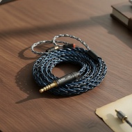 KBEAR ST12 8-Core 4N OFC Silver-Plated MMCX 2-Pin QDC IEM Upgrade Cable for HiFi Earphones Kabel Nai