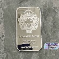 1 แท่ง Scottsdale Silver Bar, เงินแท้ 999, หนึ่งออนซ์, 1 แท่งเงิน, แท่งทองและเงิน, In God We Trust, 