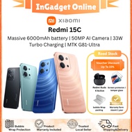 Redmi 15C 4G | MTK Helio G81-Ultra | 6.9 inches LCD,120Hz Display | 6000mAh Battery | Original Set