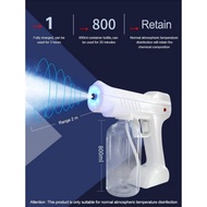 Blue Ray Nano Disinfectant Spray Gun Wireless Atomizer Sanitizer Spray Rechargeable
