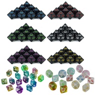 10pcs D10 Dice Set Polyhedral Dice for DND RPG Board Game Accessories