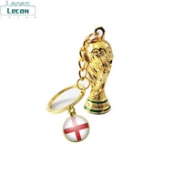 ③Delivery】2022กาตาร์ World Cup Trophy Soccer National Flag Keychains ฟุตบอลของที่ระลึกกระเป๋าเป้สะพา