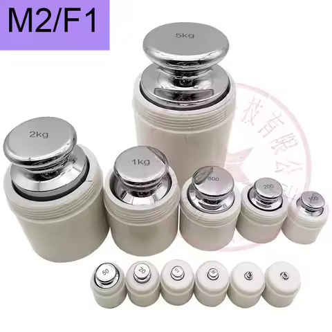 1g 2g 5g 10g 20g 50g 100g 200g 500g F1 M2 grade Stainless steel Milligram Calibration Weight Set For