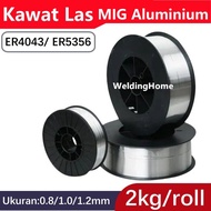 Kawat Las MIG 2kg ER4043 ER5356 Kawat Las Aluminium Alu 0.8mm 1.0mm 1.2mm Almunium