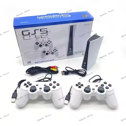 GS5-818A High-resolution Video Game Console 2.4G Wired GS5 Classic FC with Built-in 818 Dual Joystic