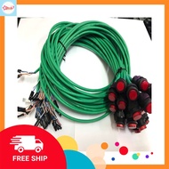 (HCM) Bộ 5 nút nguồn Deal Hủy Diệt Nút Nguồn Power Led loại dây tốt 100% lỗi đồng dài 80Cm - Giao m