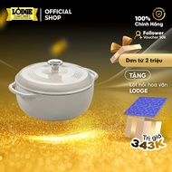 Lodge - White enamel coated cast iron pot - 5.6L