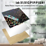 PEY PEI Build Plate for Bambu-Lab X1/X1C/X1E/P1P/P1S/A1 3D Printer