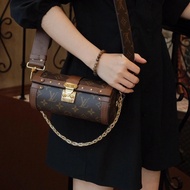 LV路易威登Papillon Trunk單肩包 巴比龍 19*9 帆布塗層老花 芯片款