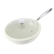 Brobaba Cobblestone White Non-Stick Pan 28cm Cooking Pot Cookware Hotpot Cooker Periuk 不粘锅