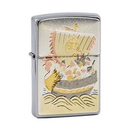 【ZIPPO官方旗艦店】日本傳統風格-財寶船防風打火機 ZA-5-118