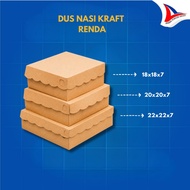 Kraft Rice Box Kraft/ Box Kraft Rice Box 1 Pcs Thickness 350 Gr