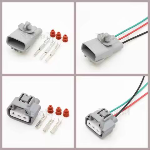 3P Wiper Water Jet Plug Connector For Toyota Automotive Socket 6189-0193 90980-10981