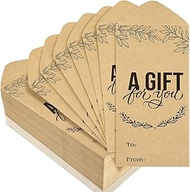 Sherr 100 Pcs Kraft Currency Envelopes Money Envelopes for Cash Gifts 2.88 x 6.5 Inch Gift Envelopes
