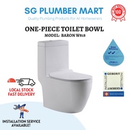 【SG INSTOCK】Baron x SG Plumber Mart W818 One-Piece Toilet Bowl