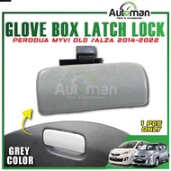 Glove Box Latch Lock Drawer Handle Perodua Alza 2014 - 2021 Myvi 2005 - 2010 Grey Interior Accessori