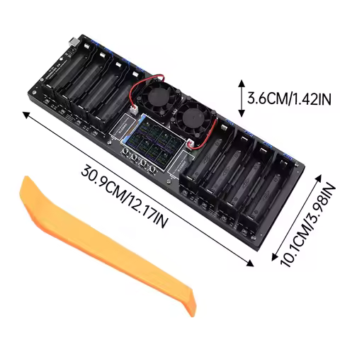 8 Channels 18650 Lithium Battery Capacity Tester Module Mah Mwh Capacity Division Internal Resistanc