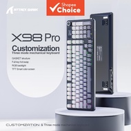 Attack Shark X98 Pro Mechanical Keyboard | 3-Mode Wireless (BT/2.4G/USB-C) | Gasket Mount | Hot-Swap