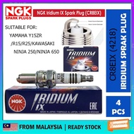 YAMAHA Y15ZR /R15/R25/KAWASAKI NINJA 250/NINJA 650] NGK Laser Iridium Spark Plug - CR8EIX (4218)
