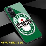 OPPO RENO 7 Z - SoftCase Glass Kaca - [ A03 ] - Pelindung Handphone Hp OPPO RENO 7 Z - Casing Hp OPP